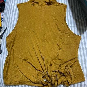 Mustard lululemon tank